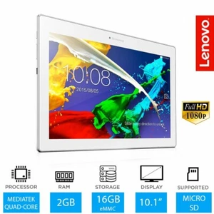 Lenovo Tab 2 A10-70L 16gb Hdd 2gb Ram 10.1" WiFi + 4G Android Tablet White - Picture 1 of 6