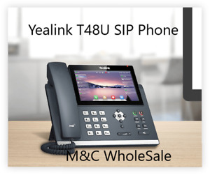 Yealink SIP-T48U IP Classic phone Gray Wired handset LED Wi-Fi  16 Touch Screen