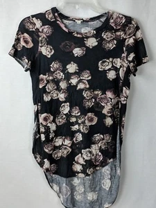 WILFRED ARITZIA DAMEN ROSEN LOCKERE PASSFORM HI-LO RAYON TEE T-SHIRT TOP BLUSE GR. XS - Bild 1 von 7