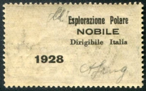 1928 Regno Posta Aerea lire 1,20 lire sovr. al verso Esplorazione Polare Nobile - Foto 1 di 3