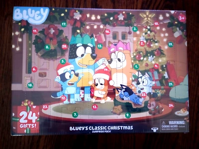 Bluey's Exclusive Advent Calendar 2023 Exclusive Christmas Figures - Image 1 of 2
