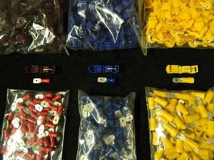 300 PK T TAPS W/ MALE ENDS 10-12 14-16 18-22 AWG QUICK SPLICE CONNECTOR TERMINAL - Picture 1 of 5