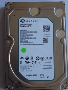 Seagate Desktop HDD ST6000DX000 SN: Z4D PN: 1H217Z-570 FW: CC48 TK 02JAN2015 6TB - Bild 1 von 1