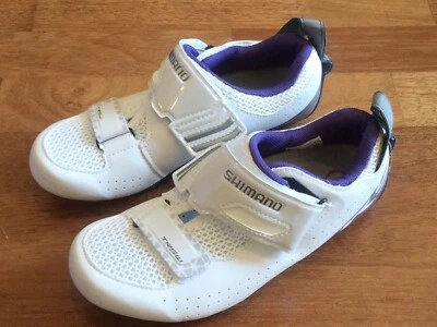 Zapatos de carretera Shimano SH-TR5W Triatholon sin clip para mujer EUR 37 US 5,5 blancos Foto 1 de 4