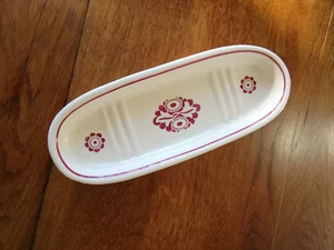 Jugendstil  Seifenschale flache Schale Schüssel Seife Blumen rosa weiß 22cm - Bild 1 von 3