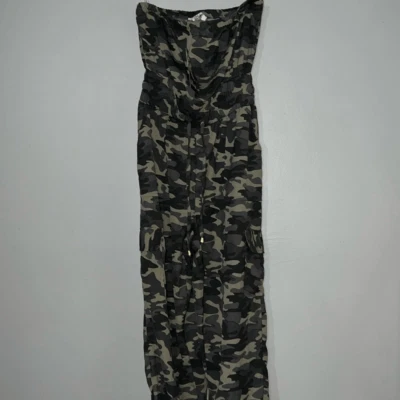 BLUSH CAMO CARGO JUMPSUIT - Image 1 of 4