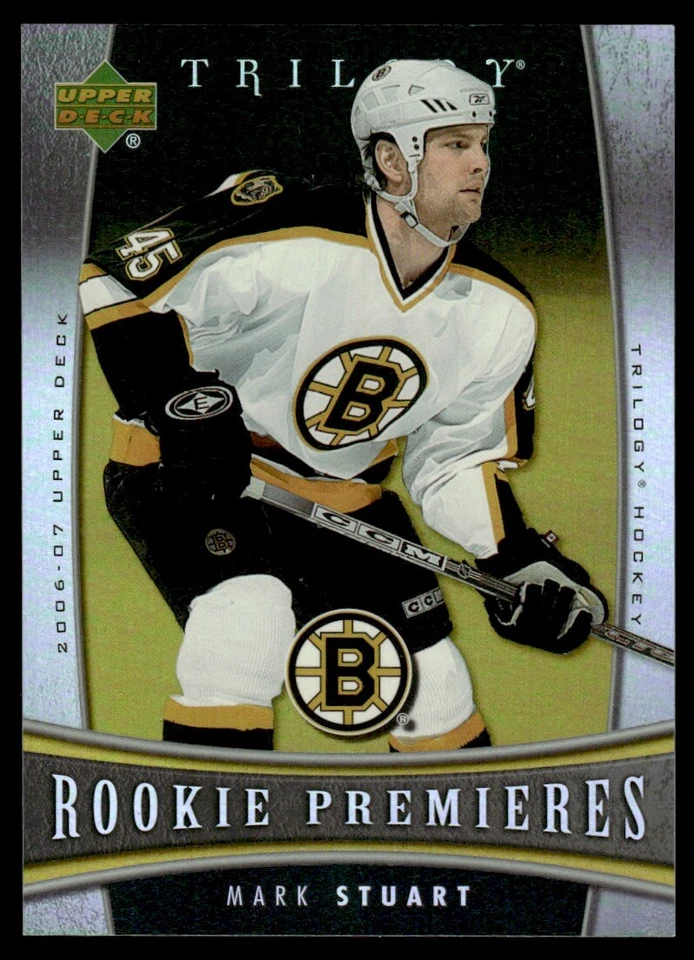 2006-07 Upper Deck Trilogy Mark Stuart Rookie /999 Boston Bruins #104 - Image 1 of 2