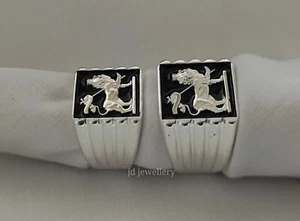 Lion of judah ring, qLion Knight Ring, Lion ring, 925 silver Signet Lion Ring - Picture 1 of 5