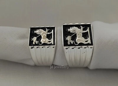 Lion of judah ring, qLion Knight Ring, Lion ring, 925 silver Signet Lion Ring - Image 1 of 4