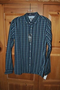 CAMISA DE HOMBRE NUEVA VAN HEUSEN NEVER TUCK A CUADROS BOTÓN DELANTERO. TALLA S/P 14-14,5 - Imagen 1 de 5