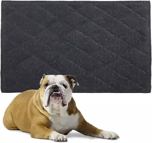 Chew Proof Dog Crate Pad Mat, 22"X35" Indestructible Kennel Pad for Aggressive C - Picture 1 of 7