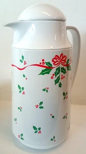 Vintage Corelle Kompatibel Winter Stechpalme Thermo Servier Karaffe Weihnachten - Bild 1 von 5