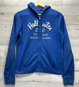 Sudadera con Capucha Hollister Vintage Cremallera Juniors Grande Y2K Logo Bordado - Imagen 1 de 10