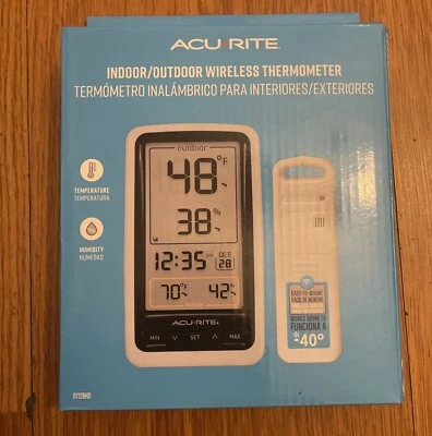 AcuRite Wireless Digital Thermometer Outdoor Temp & Humidity Boxed/Retail 28HD - Image 1 of 3