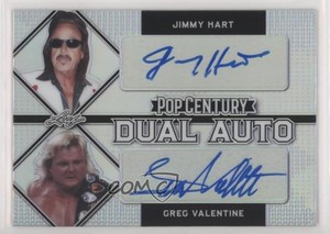 2021 Leaf Metal Pop Century Dual Silver Rainbow 4/60 Jimmy Hart Auto HOF 5f7