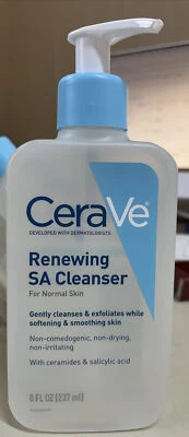 Limpiador CeraVe Renewing SA - Piel normal con ácido salicílico - 8 oz.  Foto 1 de 2
