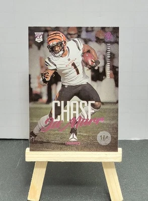 Ja'Marr Chase RC 2021 Panini Chronicles Luminance Update Pink Parallel #212 - Image 1 of 2
