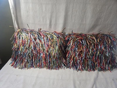 South Los Angeles Nessie Throw Pillow Covers Lot Of 2 18x13 Ribbon Fiesta  - Image 1 of 4