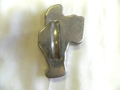 Vintage Metal Cookie Cutter: Santa Claus 4" - Image 1 of 3