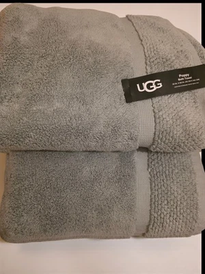 Toallas de baño UGG Poppy S/2 30 X 56 algodón Lg nuevas con etiquetas baño l hogar dormitorio regalo Foto 1 de 4
