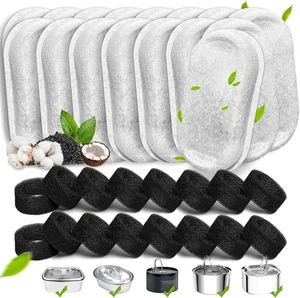 40 Stück Katzenbrunnenfilter Ersatz für 67/108/135 Unzen Haustier Trinken Ersatz - Bild 1 von 12