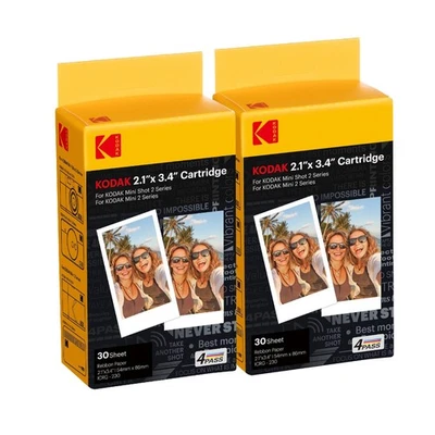 KODAK 4PASS 5,3 x 8,6 cm Cartuccia di pellicola (60 fogli) per KODAK Mini 2 - Immagine 1 di 4