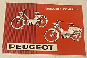 Notice Entretien Cyclomoteur PEUGEOT - Juillet 1966 - Bel Etat. - Picture 1 of 6
