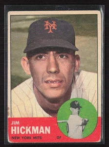 1963 Topps #107 Jim Hickman - VG+ Set Break! - Picture 1 of 2