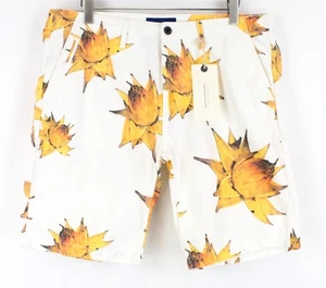 Scotch&Soda Ams Blauw Blanco Shorts Verano 36 Hombre Algodón Puro Impreso - Imagen 1 de 8
