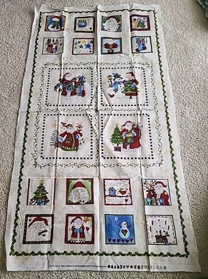 Muñeco de nieve Navidad Papá Noel Vacaciones Tela de algodón Maywood Just Be Claus Panel Foto 1 de 4