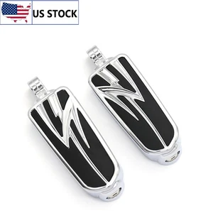 10mm Footpegs Pedals Universal For Harley Touring Softail Sportster Softail - Picture 1 of 7