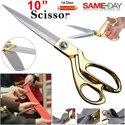 fabric cutting scissors Taylor Scissors curved very sharp cutting Scissor 10" - Image 1 of 4