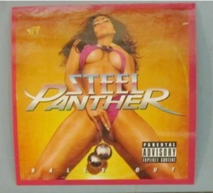 Set 2 adesivi promozionali Steel Panther 2011 Balls Out impeccabili nuovi vecchio stock - Foto 1 di 2