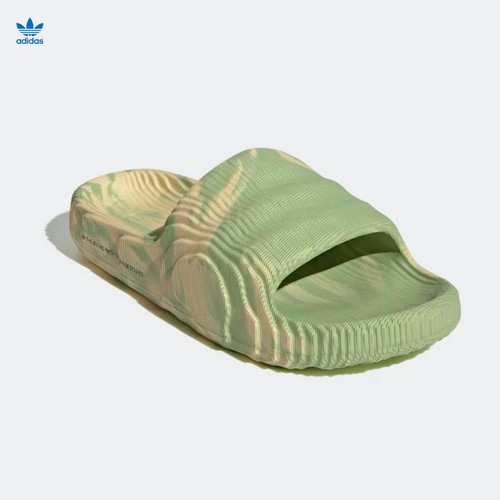 Adidas Originals Adilette 22 Magic Lime Desert Sand GY1597 da uomo taglia 11 nuove!!