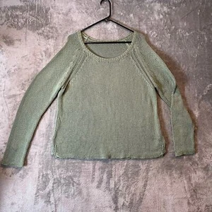 Peruvian Connection Damen Fischer Strickpullover Größe Large Pistaziengrün - Bild 1 von 8