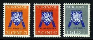 SURINAME 1941 Prince Bernhard & Spitfire Fund Set SG 273 to SG 275 MINT - Picture 1 of 2