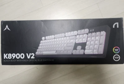 ABKO K8900 PRO Black Ice Cube Keycap Gaming Keyboard Kyle Optical Axis Click - Image 1 of 2