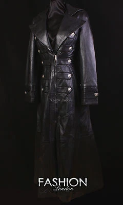 HERITAGE Ladies LONG COAT Black Edwardian Victorian Military Full Length Coat - Изображение 1 из 4