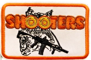 Shooters 3x2in Embroidered Iron-on Patch NRA Gun Enthusiast Tactical - Picture 1 of 3