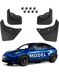 Mud Flaps for Tesla Model Y 2020-2023 No Drilling Required Splash Guards - Picture 1 of 7