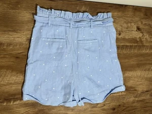 GB Girls Linen Cotton Blend Size 16 Polka Dot Shorts - Picture 1 of 2