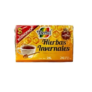 Therbal Hierbas Invernales Tea - 26 Tea Bags per box - Infusion Con Propelo - Picture 1 of 5