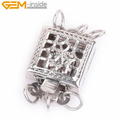 Closures Clasps 连接器 Filigree 14K 镀金盒扣项链 — 第 1/4 张图片