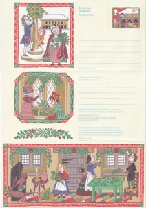 GB Stamps Aerogram / Air Letter APS66 - 26p Green Foliage, holly Christmas 1986 - Picture 1 of 1