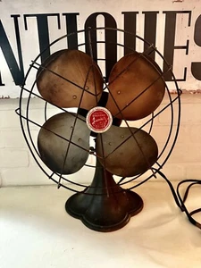 VTG Emerson Jr 2660-B 12" Electric Desk Fan DecoStyled V-Cage 2-Speed Works - Picture 1 of 24