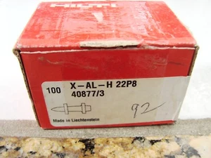  Karton mit 100 Hilti Nieten X-AL-H 22P8 40877/3 - Bild 1 von 3