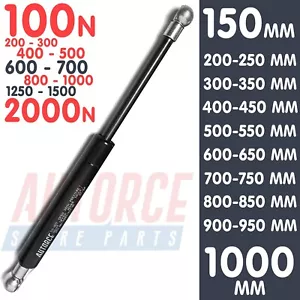 Support de couvercle lourd universel à gaz 150 mm - 1000 mm 100N - 2000N avec tête à bille - Photo 1/12