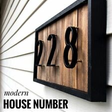 125Mm 0-9 Abc House Number / Letter Big Modern Outdoor Door Sign Address Plaque
