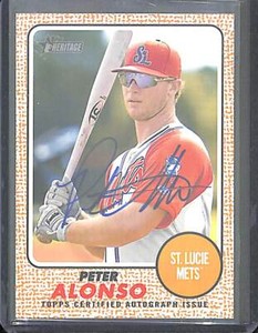 2017 Topps Heritage Minor League Real One Autograph #ROA-AP Pete Alonso