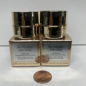 2 Estee Lauder Re-Nutriv Ultimate Lift Regenerating Youth Eye Creme 5 ml /0.17oz - Picture 1 of 3